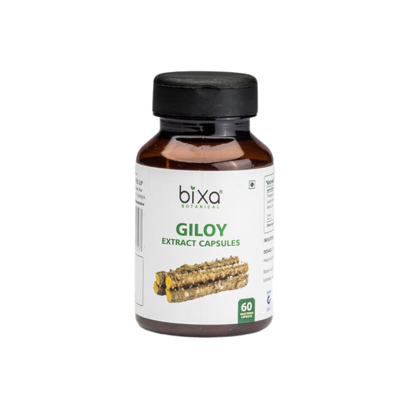 Giloy Extract 60 Veg Capsules (450mg) 2.5% Bitters Tinospora cordifolia ( Guduchi )