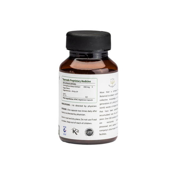 Guggul /Commiphora mukul Extract 60 Veg Capsules (450mg) 2.5% Guggulsterones