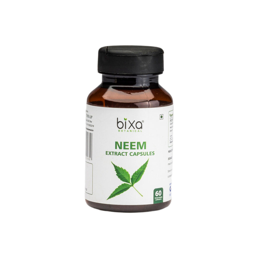 Neem Leaf Extract 60 Veg Capsules (450mg) 3% Bitters