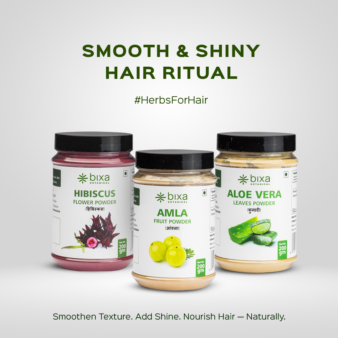 Smooth & Shiny Hair Ritual | Hibiscus + Amla + Aloe Vera | Combo