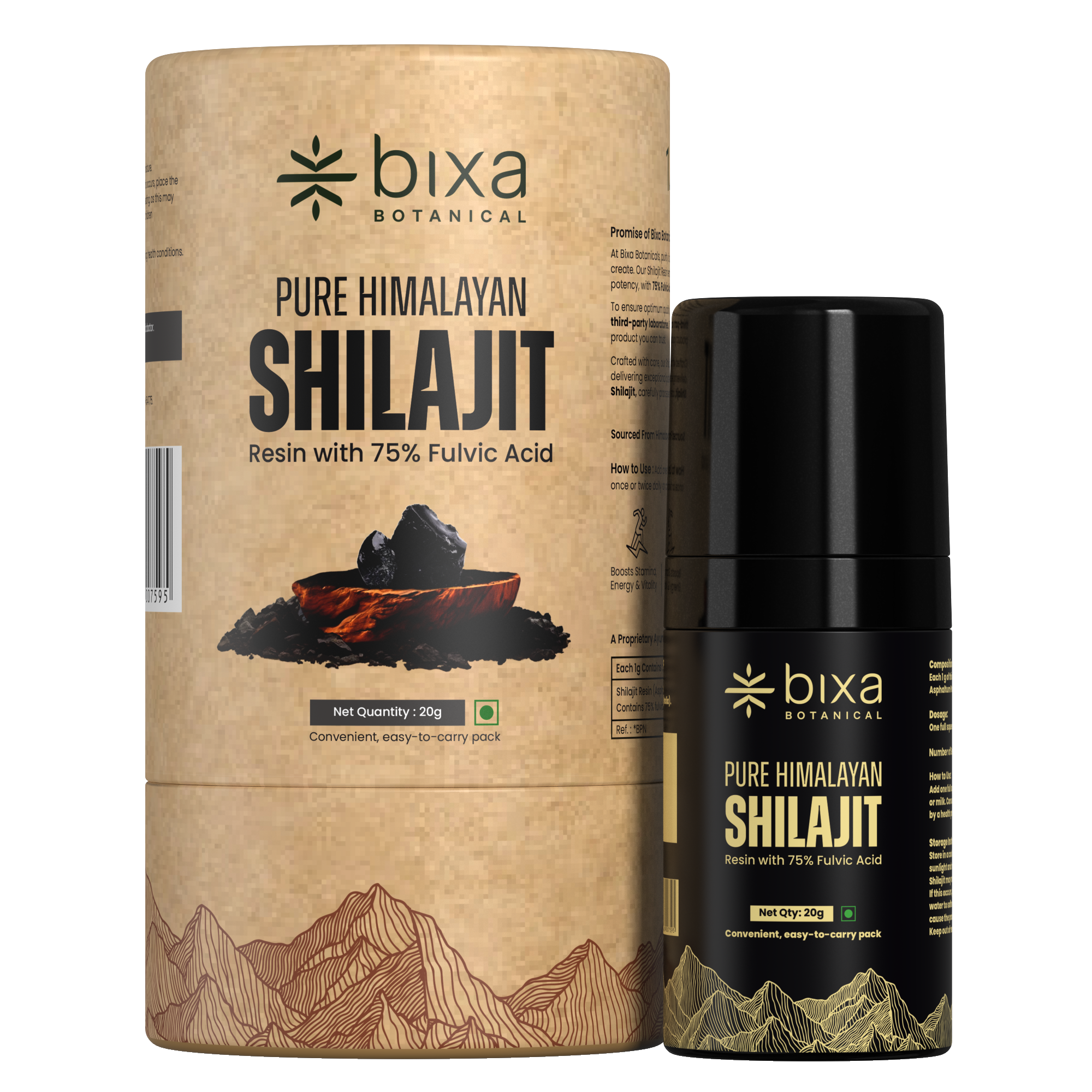 Pure Himalayan Shilajit Resin Pump