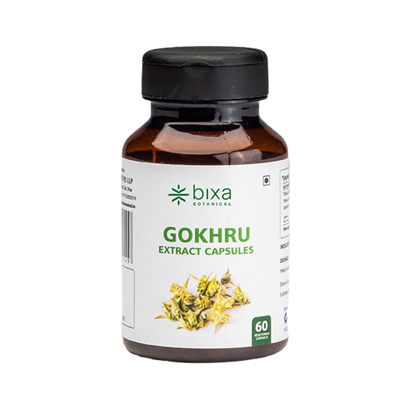 Gokhru / Tribulus Extract 60 Veg Capsules (450mg) 40% Saponins