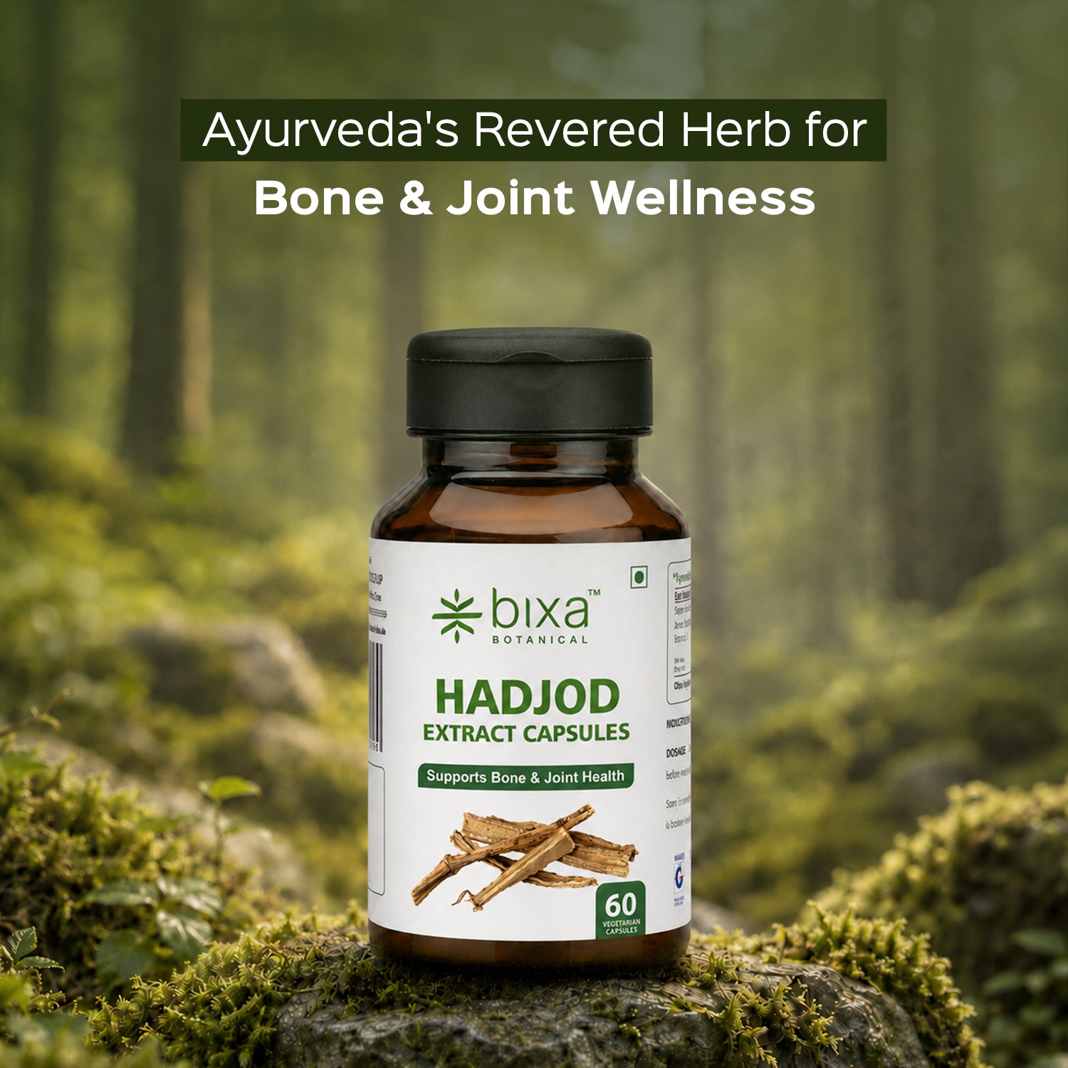 Cissus / Hadjod Extract 60 Veg Capsules (450mg)  2.5% 3-keto steroids