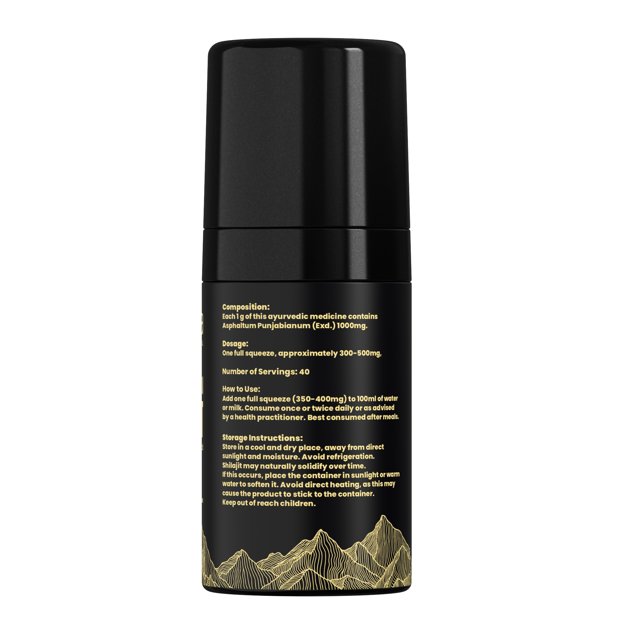 Pure Himalayan Shilajit Resin Pump