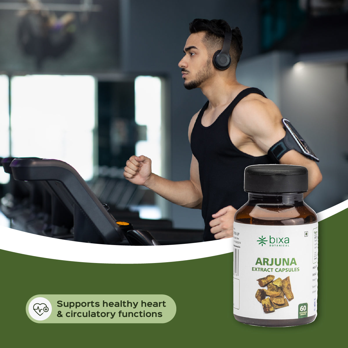 Arjuna Extract 60 Veg Capsules (450mg) 40% Tannins