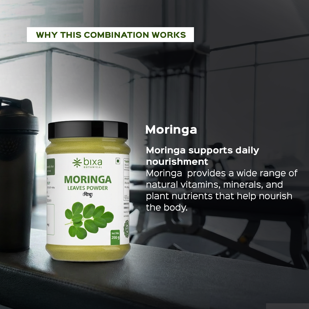 Daily Fitness Nutrition Pack | Moringa Powder + Shilajit Resin | Combo