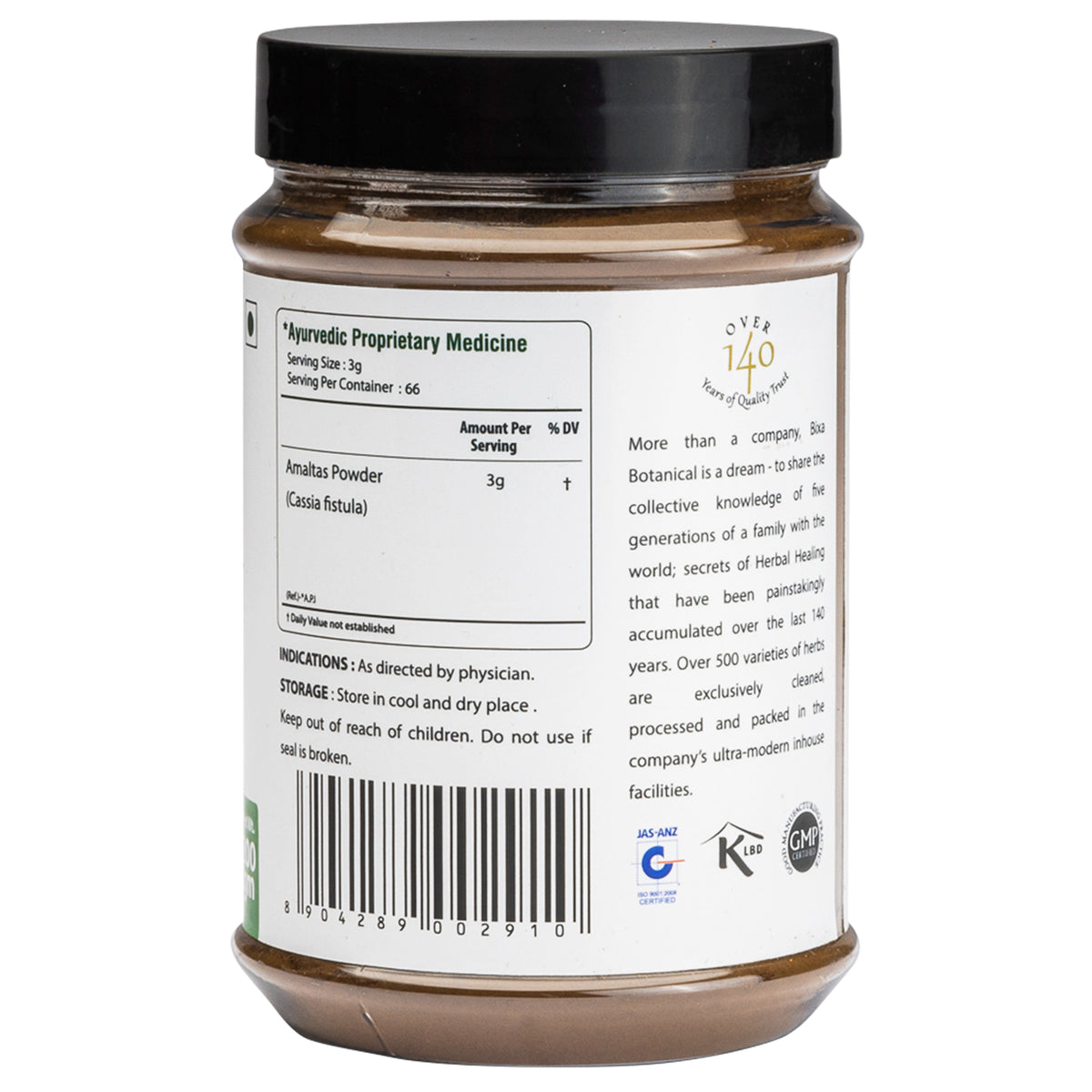 Amalsa Pulp Powder Amaltas Pulp Powder ( Cassia Fistula ) – Bixa Botanical India