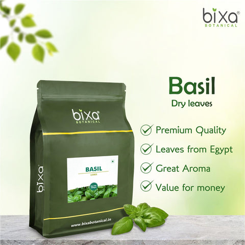 Basil Leaves Seasoning 500 gm | Premium Grade Leaves From Egypt l Pizza Pasta Italian Salads Sauces and other Cooking