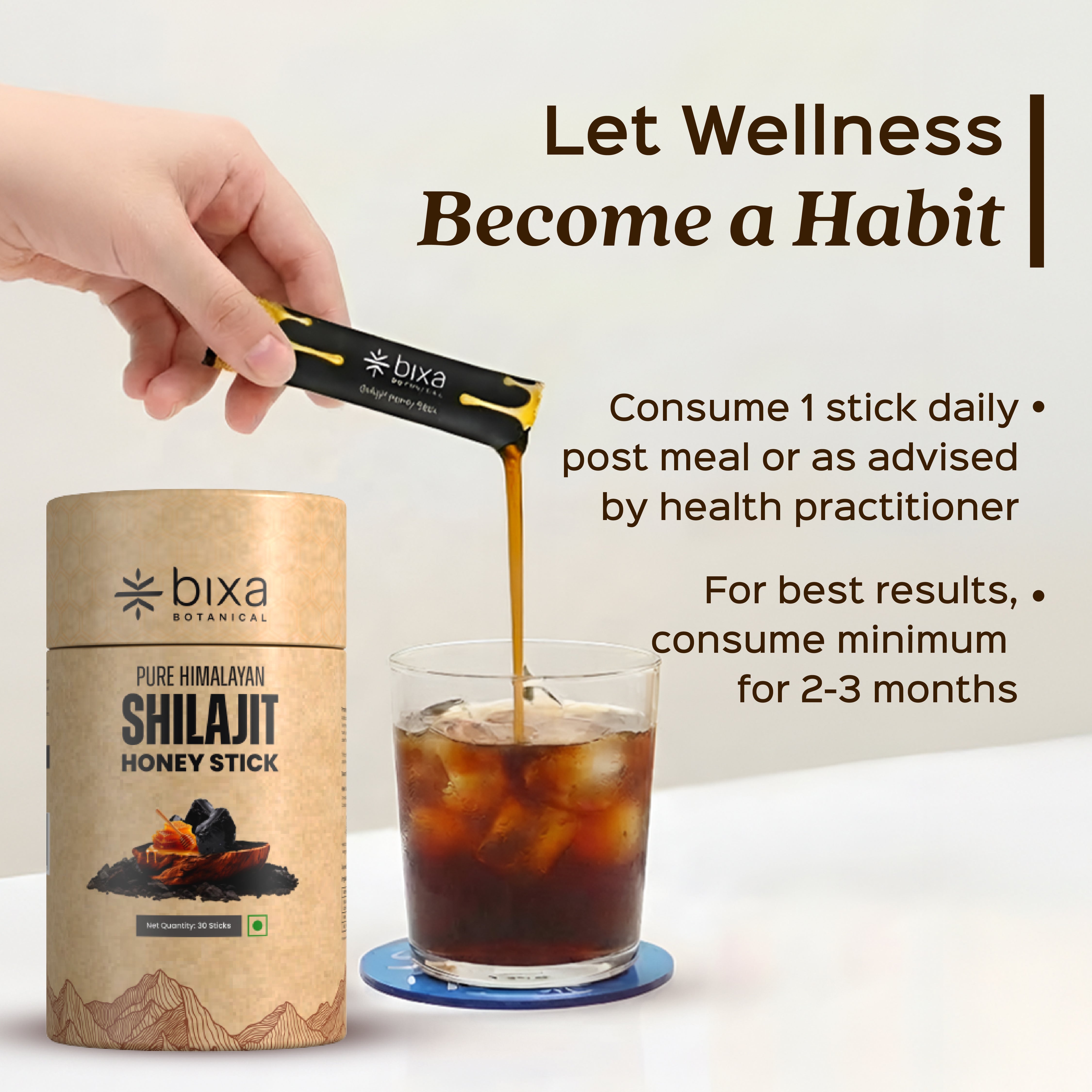 Pure Himalayan Shilajit Honey Sticks