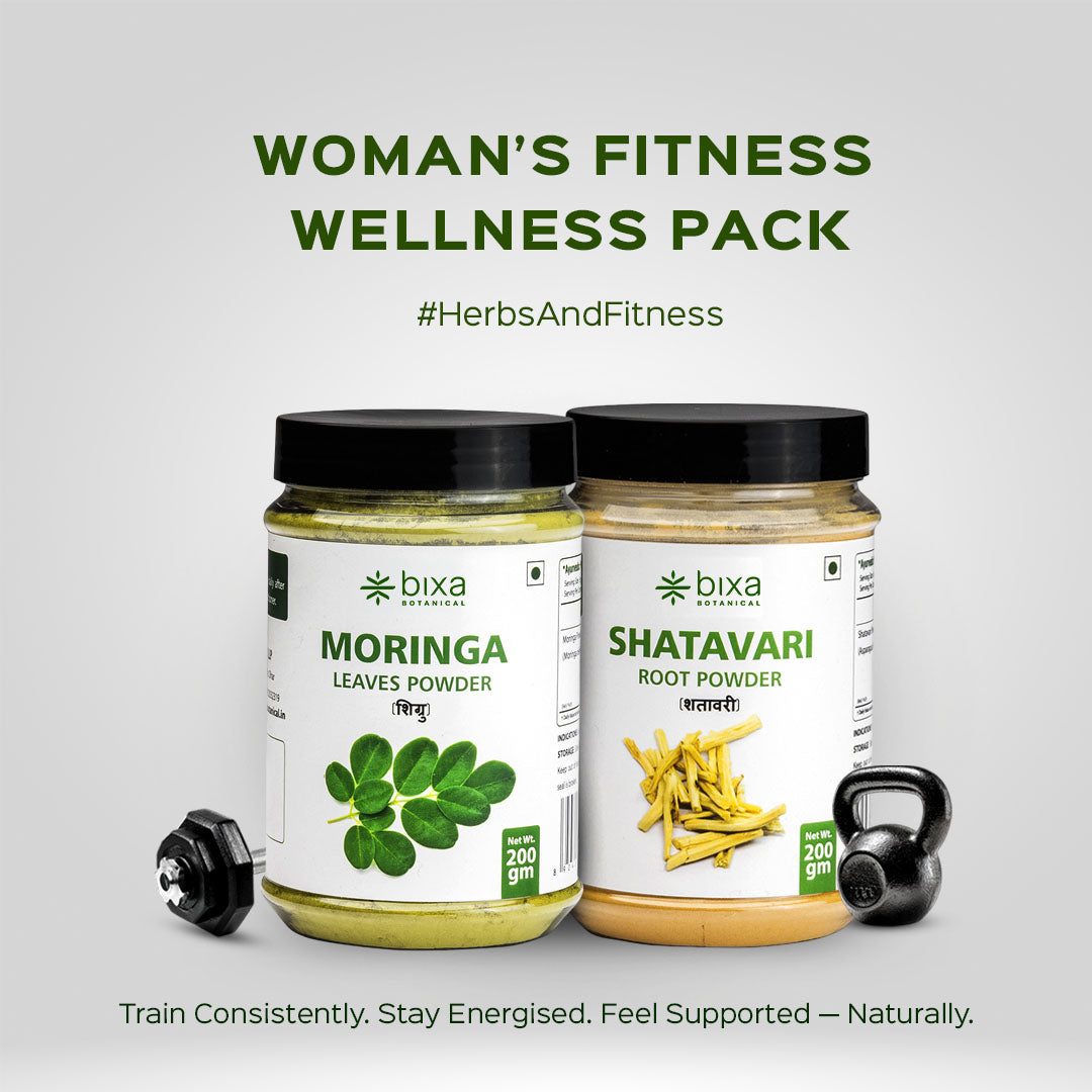 Woman fitness wellness pack | Moringa Powder + Shatavari Powder | Combo