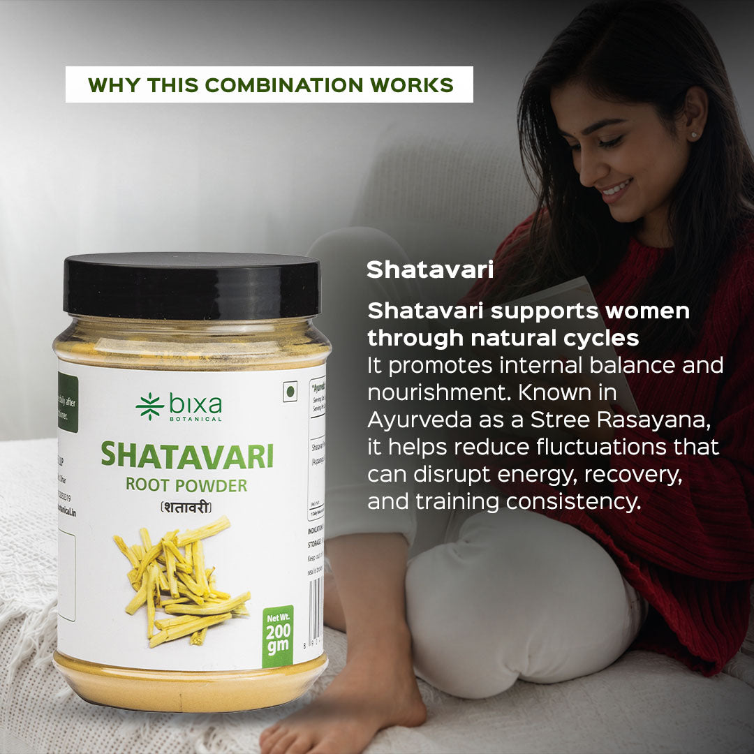 Woman fitness wellness pack | Moringa Powder + Shatavari Powder | Combo