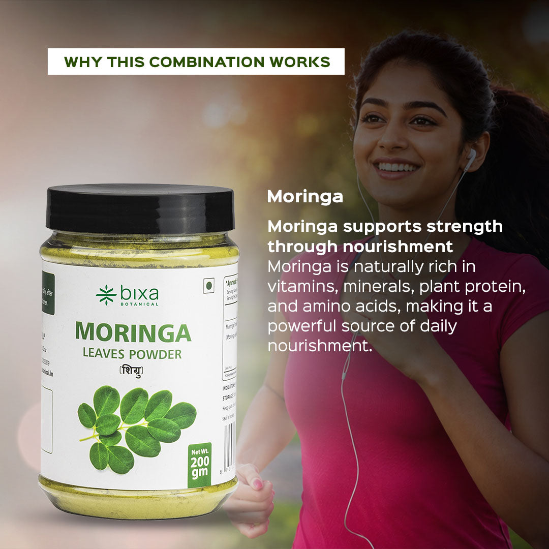 Woman fitness wellness pack | Moringa Powder + Shatavari Powder | Combo