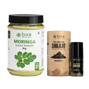 Daily Fitness Nutrition Pack | Moringa Powder + Shilajit Resin | Combo