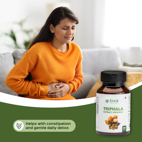 Triphala Extract 60 Veg Capsules (450mg) 40% Tannins