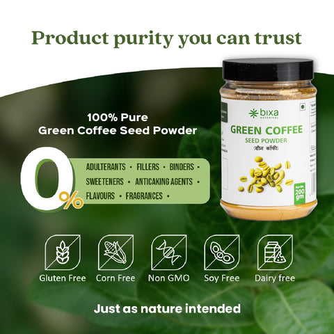 Green Coffee Beans Powder | Coffea Robusta