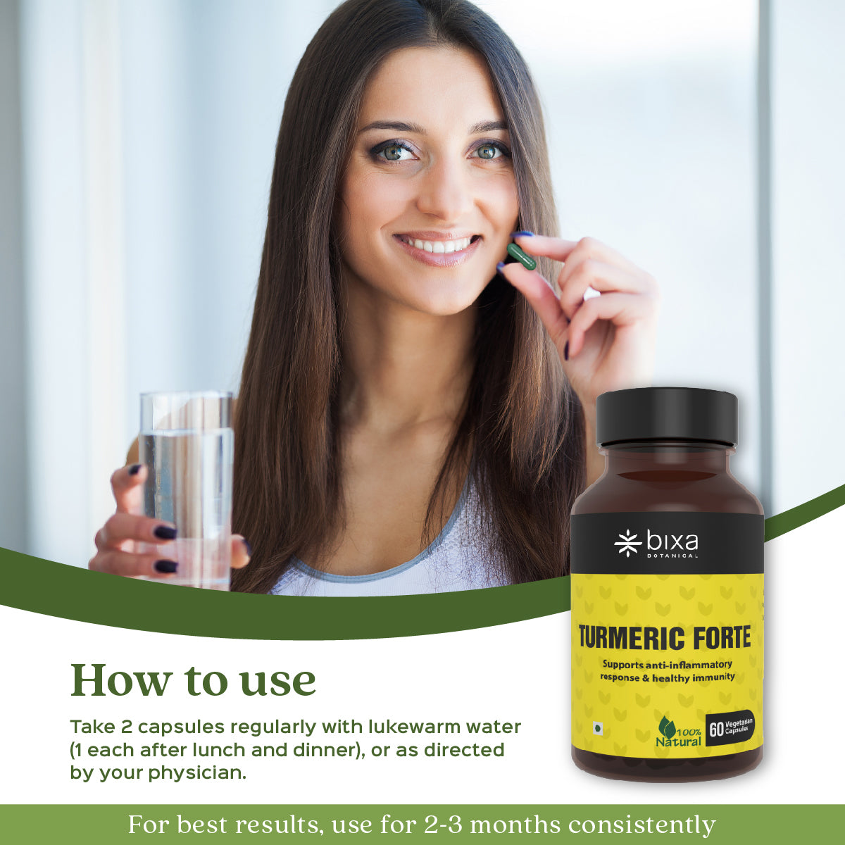 TURMERIC FORTE - Curcumin Capsules with Organic Pepper & Turmeric