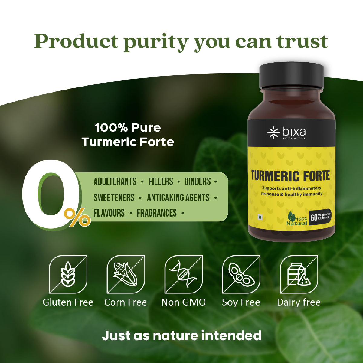 TURMERIC FORTE - Curcumin Capsules with Organic Pepper & Turmeric