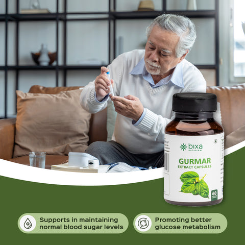 Gymnema / Gudmar Extract 60 Veg Capsules (450mg) 25% Gymnemic acids