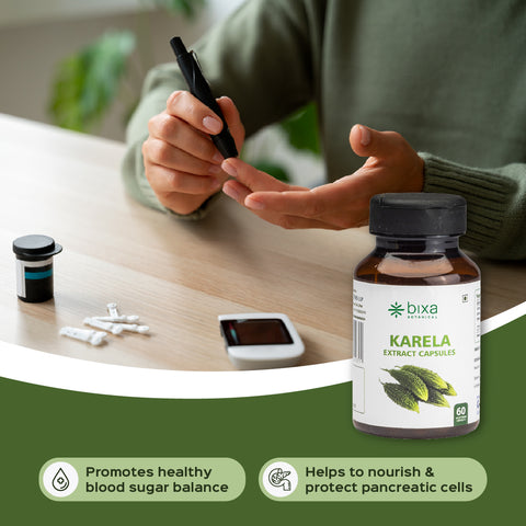 Bitter melon / Karela Extract 60 Veg Capsules (450mg) 5% Bitters