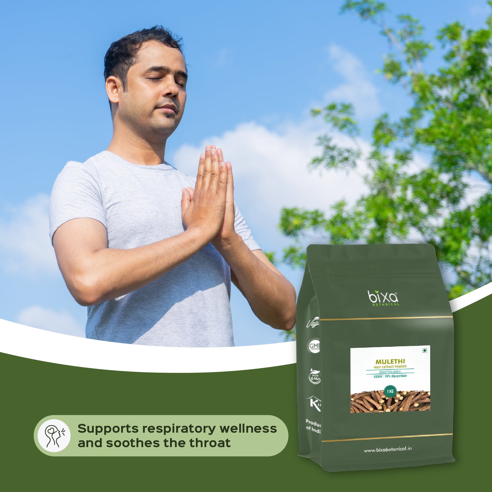 Licorice/ Mulethi (Glycyrrhiza Glabra) dry Extract - 20% Glycyrrhizin by Gravimetry