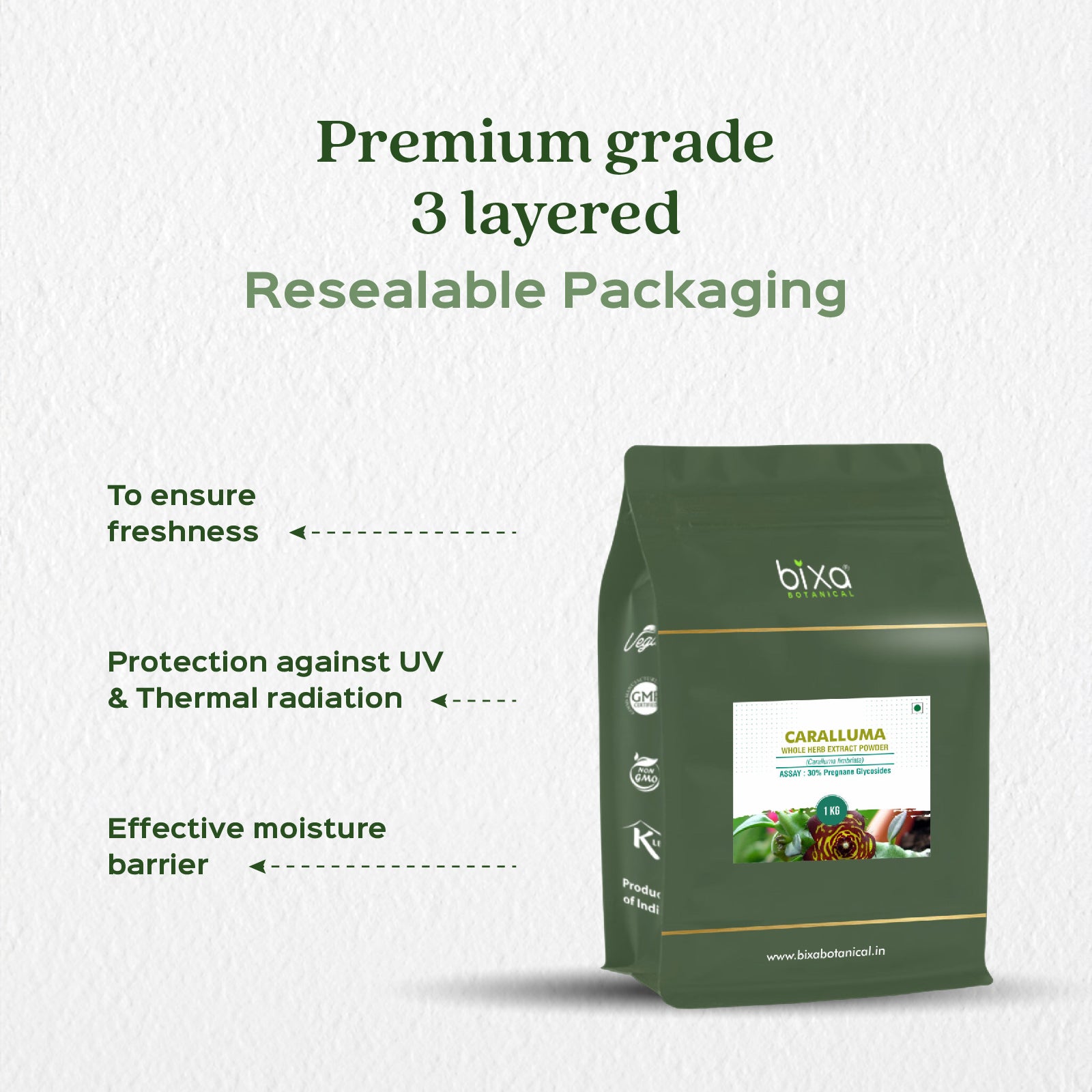 Caralluma (Caralluma Fimbriata) Dry Extract - 30% Pregnane Glycosides by Gravimetry