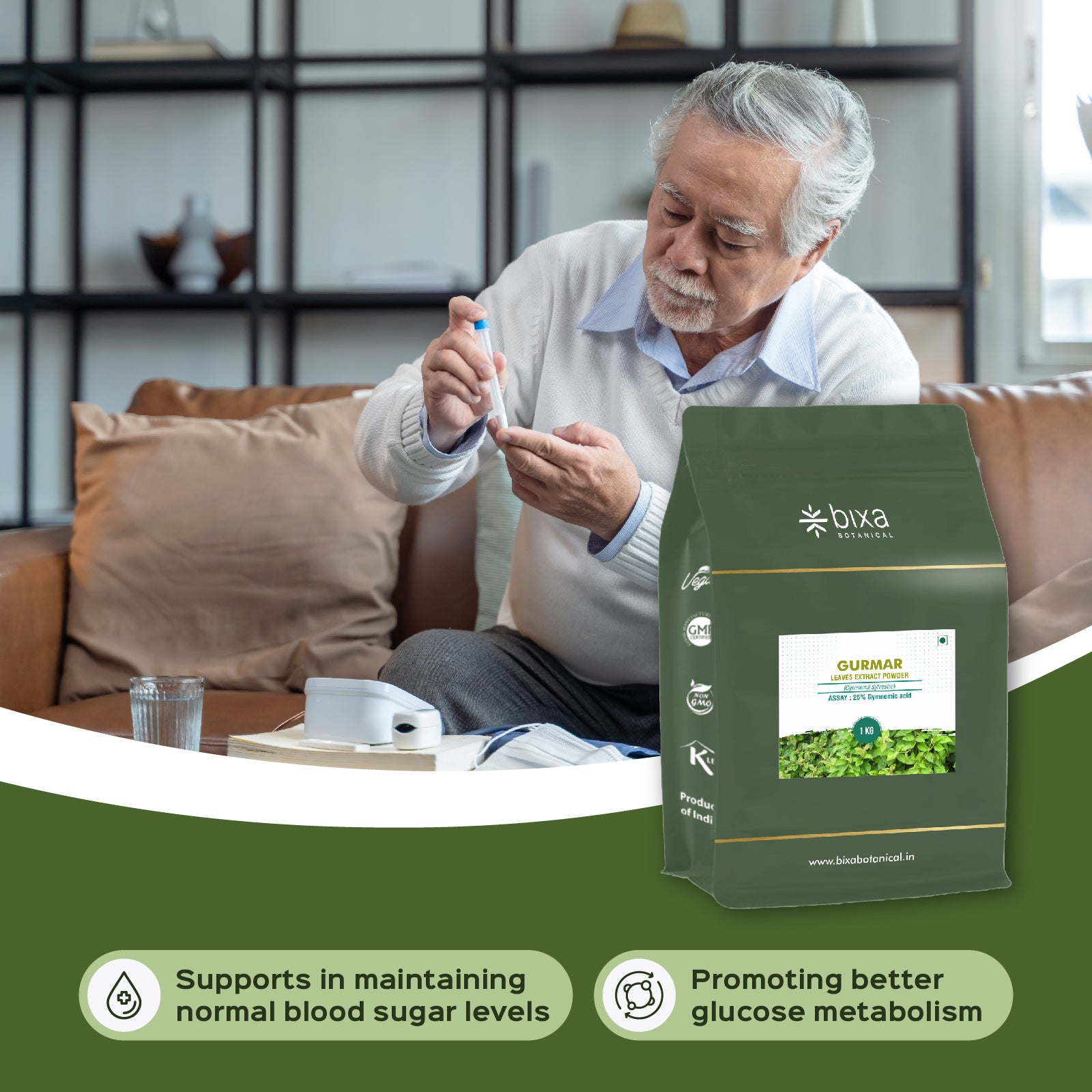 Gurmar (Gymnema Sylvestre) dry Extract - 25% Gymnemic acid by Gravimetry