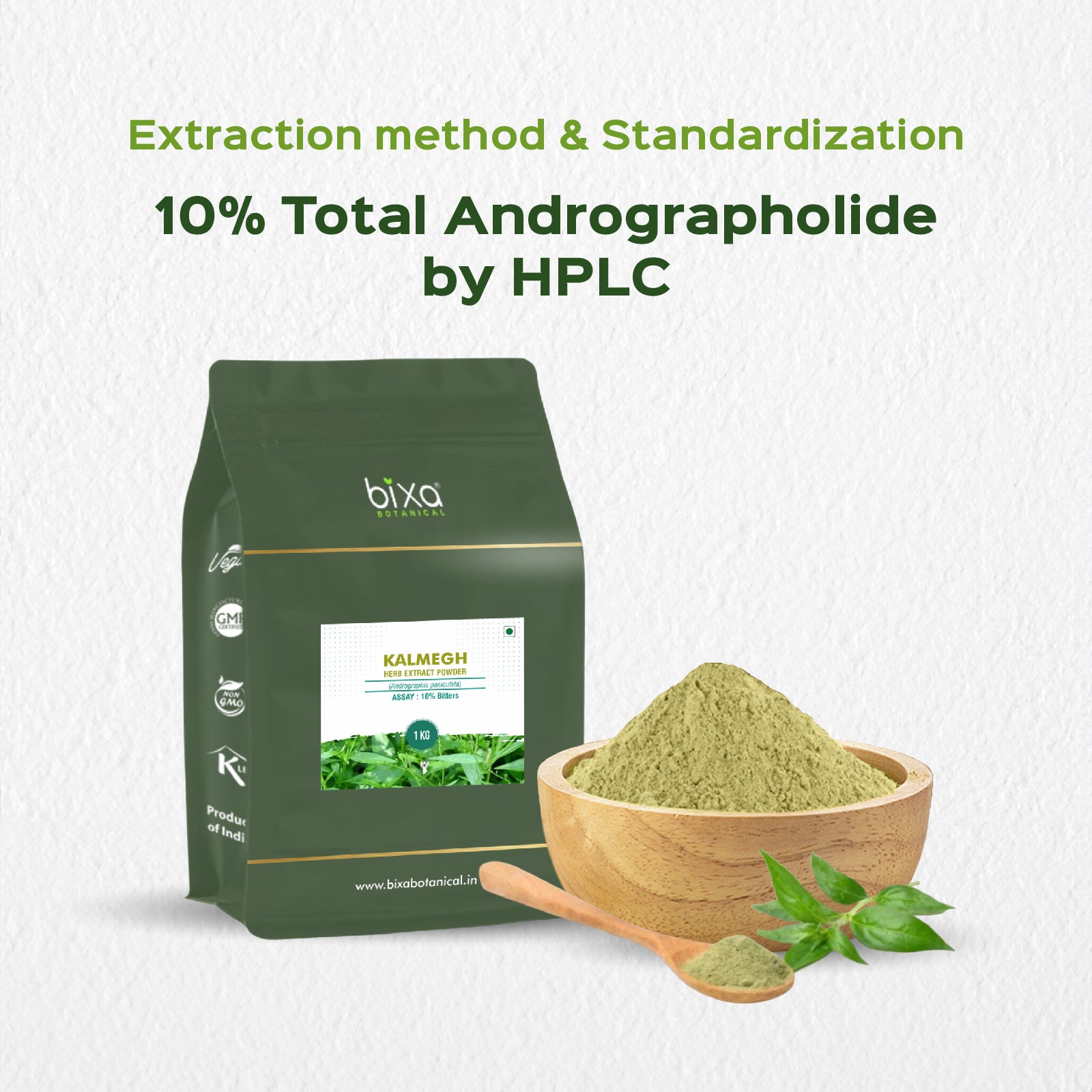 Kalmegh (Andrographis Paniculata) Dry Extract - 10% Total Andrographolide by HPLC