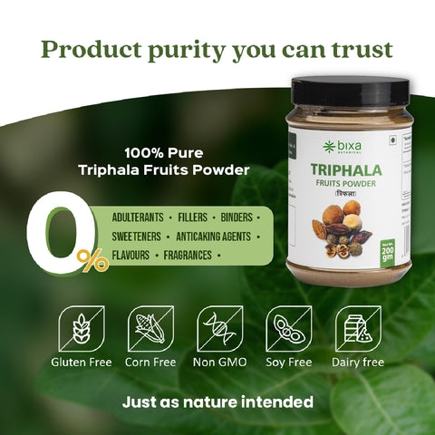 Triphala Fruit Powder  Amla + Haritaki + Bibhitaki