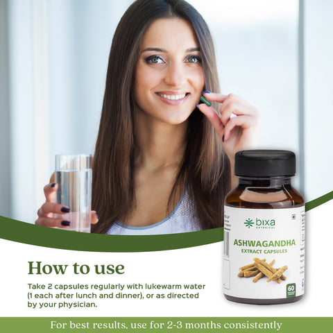 Ashwagandha Extract 60 Veg Capsules (450mg) 2.5% Withanolides