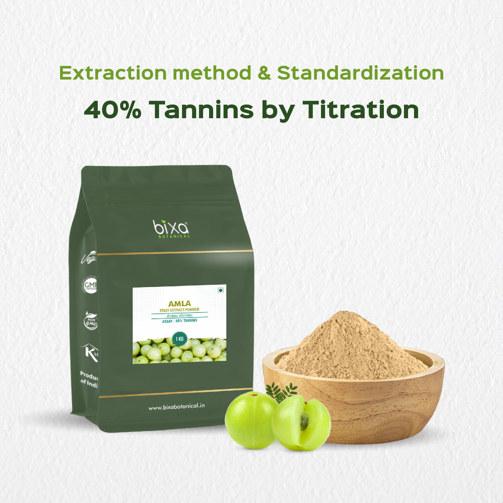 Amla ( Emblica officinalis ) dry Extract - 40% Tannins by Titration