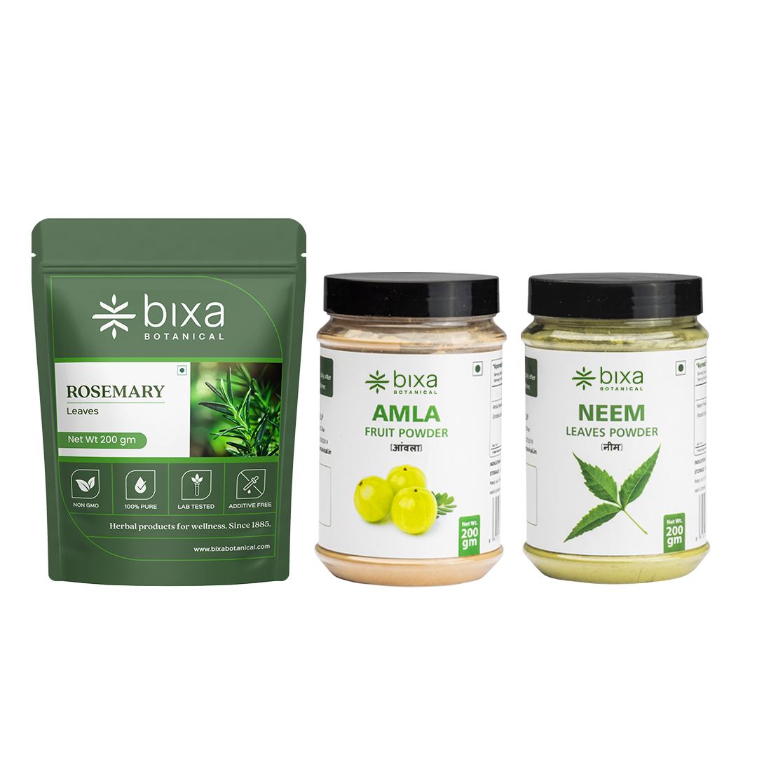 Scalp Health & Hair Strength Ritual | Neem + Amla + Rosemary Leaves | Combo