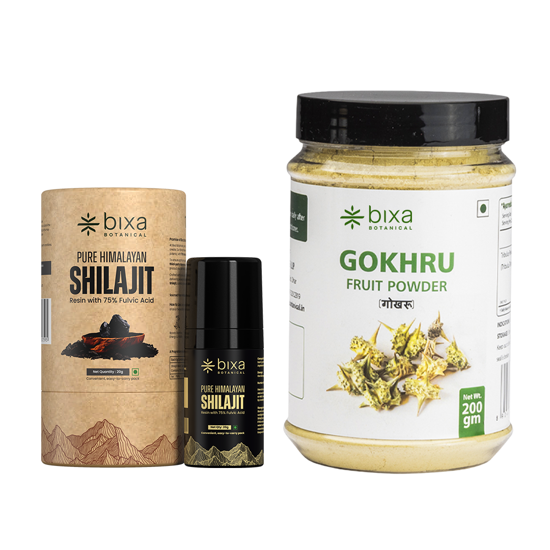 Energy and Endurance pack | Shilajit Resin + Gokhru powder | Combo