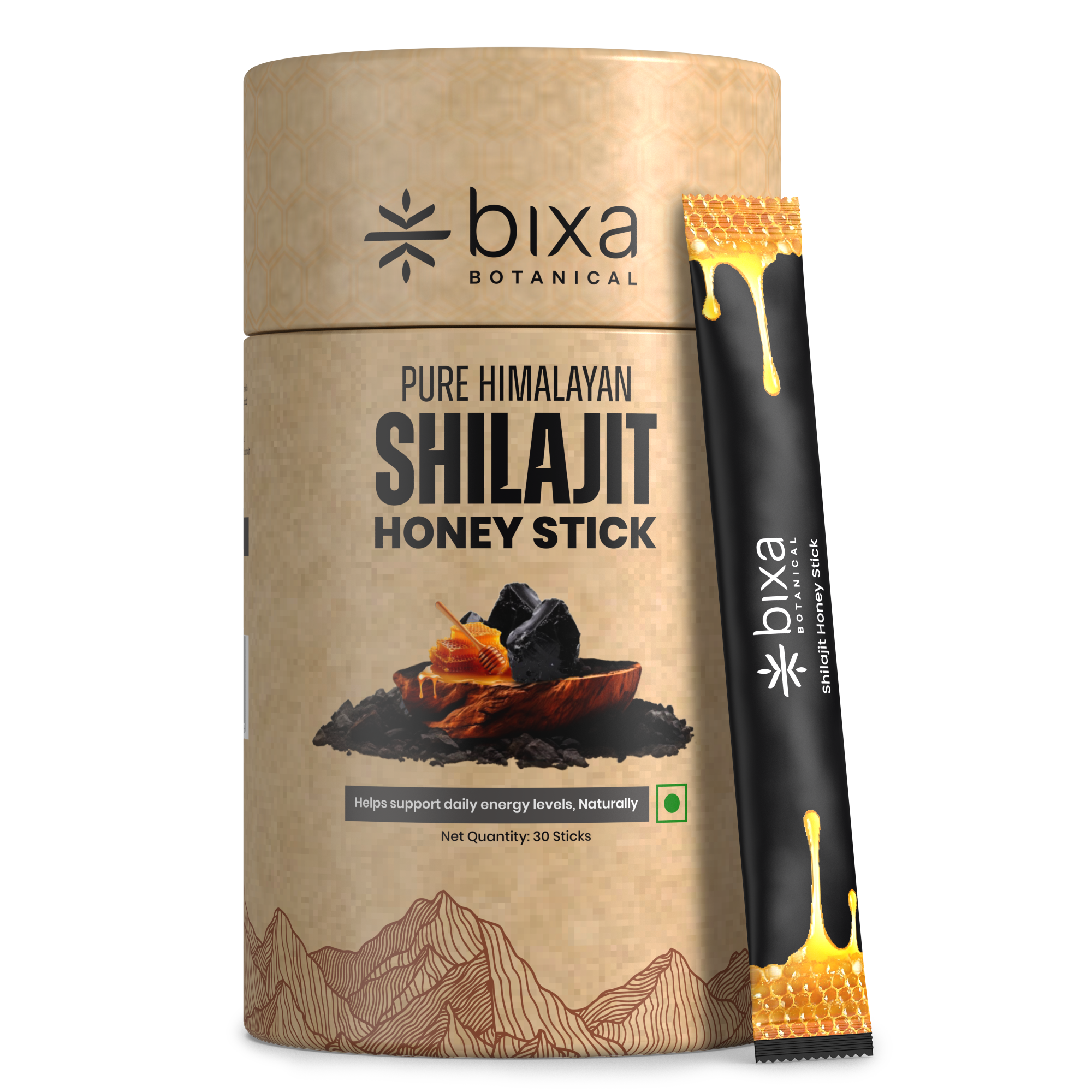 Pure Himalayan Shilajit Honey Sticks