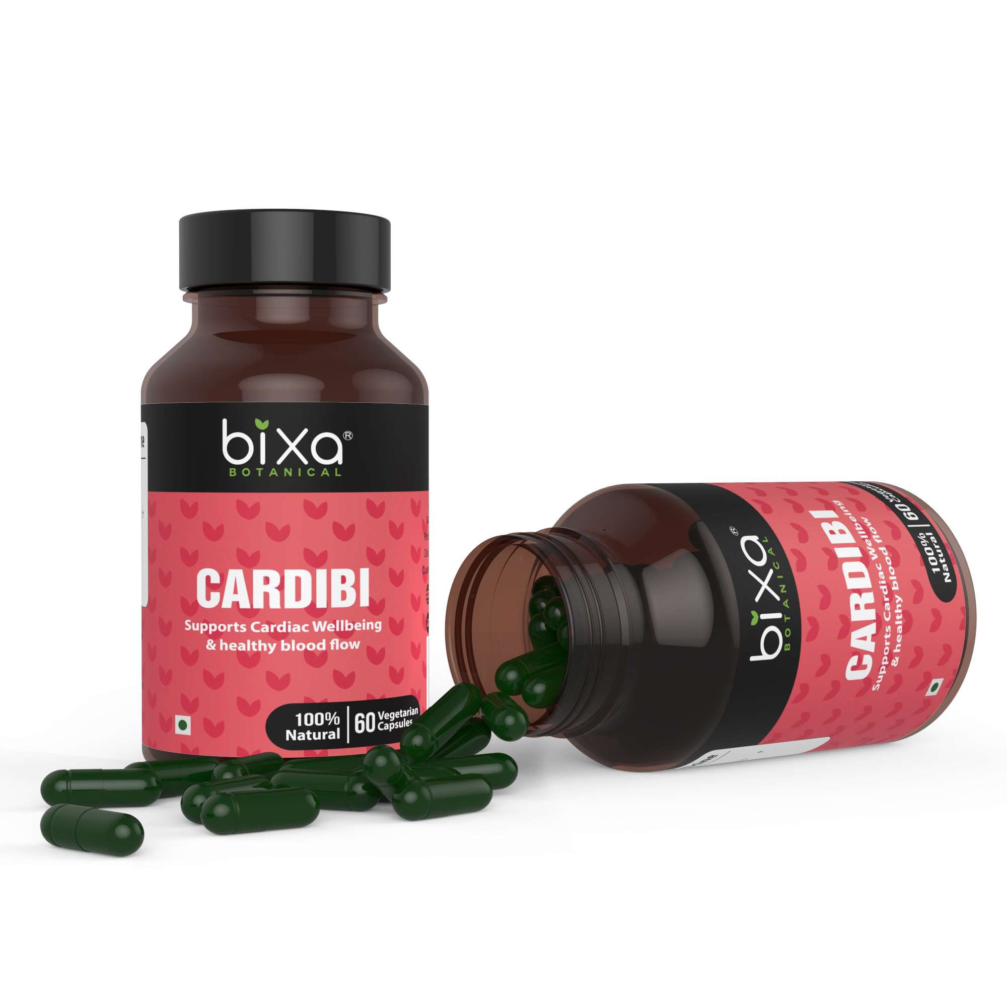 CARDIBI 60 Veg Capsules (450mg) Supports Cardiac Wellbeing – Bixa