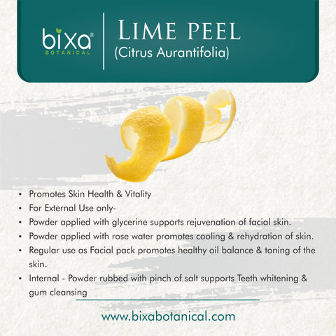 Lime Peel Powder  Citrus Aurantifolia