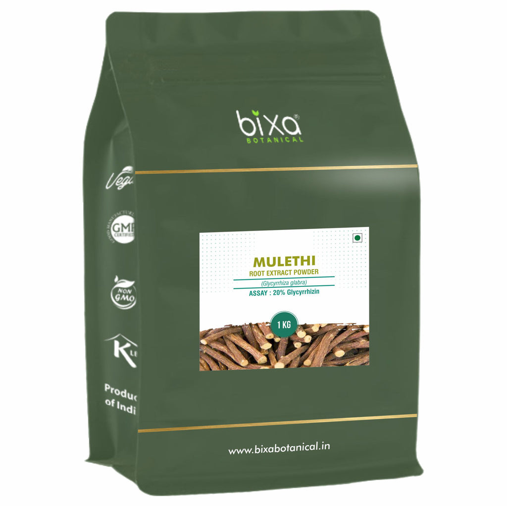 Licorice/ Mulethi (Glycyrrhiza glabra) dry Extract - 20% Glycyrrhizin  by Gravimetry