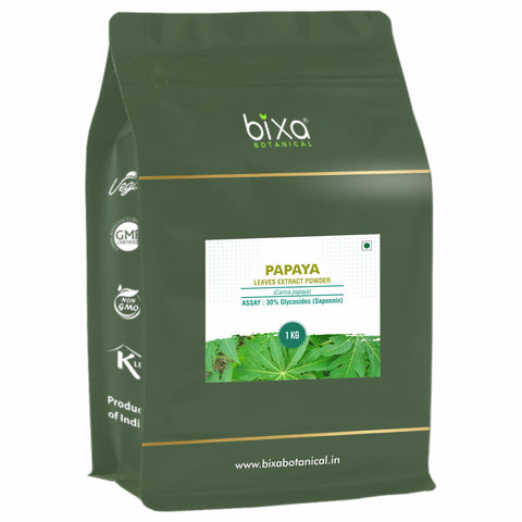 Papaya leaf (Carica papaya) dry Extract  - 30% Glycosides (Saponnin) by Gravimetry